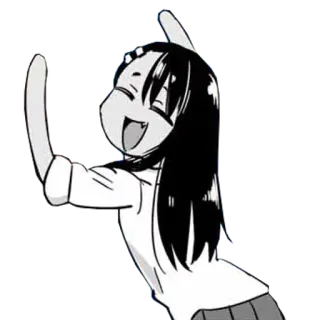 🖤 anime, cartoon, character, manga, girl telegram sticker