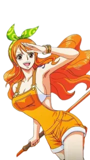 👀 Nami One Piece anime, one piece, nami, cartoon telegram sticker