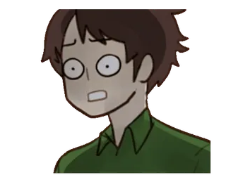 😧 geschockt, Cartoon, Emotion, überrascht, Anime, Reaktion telegram sticker