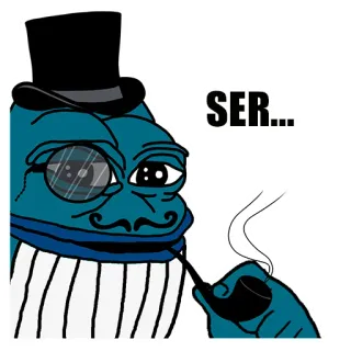 👀 Pepe the Frog SER... Пепе, Лягушка, Мем, Интернет-мем, Мультфильм whatsapp sticker