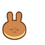 😤 кролик, милый, мультфильм, выражение, смешной telegram sticker