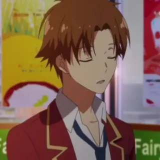 🏫 Ayanokoji Kiyotaka Classroom of the Elite Anime, Classroom of the Elite, Ayanokoji Kiyotaka, Personnage, Animation whatsapp sticker