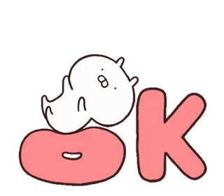 🍡 OK ok, cute, animal, positive, affirmative telegram sticker