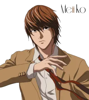 ✨ Light Yagami Death Note Anime, Charakter, Death Note, Light Yagami telegram sticker