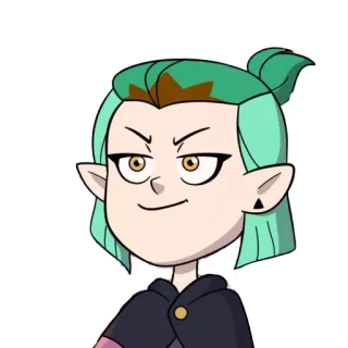 😏 Amity Blight The Owl House การ์ตูน, อนิเมชั่น, แม่มด, นักเรียน, อามิตี้ ไบร์ท, บ้านนกฮูก telegram sticker
