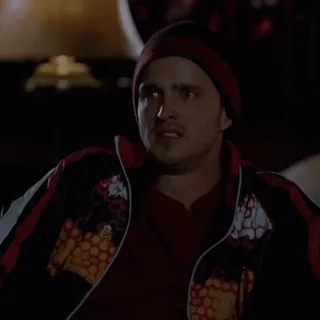 🚬 Jesse Pinkman Breaking Bad jesse pinkman, breaking bad, reaction, aaron paul, confused, stare, television, meme telegram sticker
