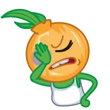 🤦‍♂️ oignon, facepalm, dessin animé, personnage, légume, émoticône whatsapp sticker