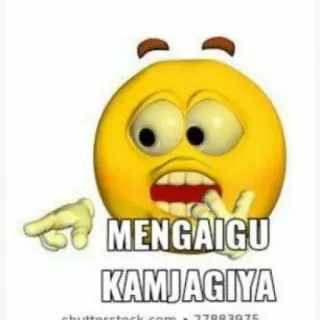 😱 MENGAIGU KAMJAGIYA Emoji, Meme, Engraçado, Expressão, Meme da Internet telegram sticker
