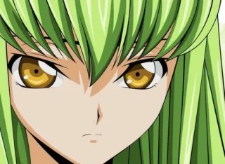 C.C. - code geass Lelouch of the rebellion whatsapp stickers
