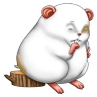 🤔 hamster, animal, rodent, cute, kawaii telegram sticker