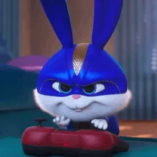 🍬 Snowball The Secret Life of Pets rabbit, cartoon, animal, pet, bunny, character telegram sticker