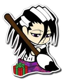 😗 Byakuya Kuchiki Bleach Anime, Mangá, Byakuya Kuchiki, Bleach, Personagem, Arte, Ilustração whatsapp sticker