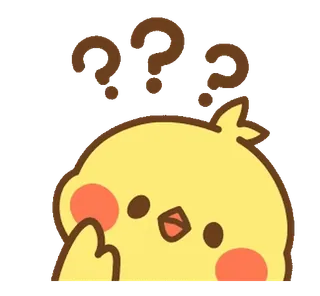 🐰 귀여운, 동물, 질문, 생각, 귀엽 whatsapp sticker