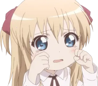 😢 anime, płacz, smutny, dziewczyna, emocjonalny, łzy, słodki telegram sticker