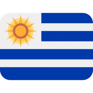 🇺🇾 Uruguay, bandera, país, Sudamérica, nación, símbolo telegram sticker