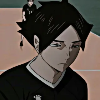 😑 anime, haikyuu, sports anime, volleyball, character, manga telegram sticker