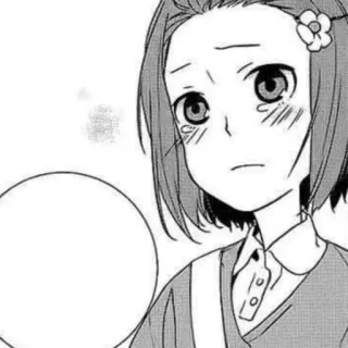🪶 Anime, Manga, Meisje, Bloem, Portret, Cartoon telegram sticker