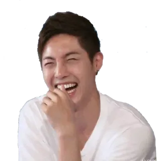 😂 riendo, hombre, feliz, sonrisa, alegre, persona whatsapp sticker