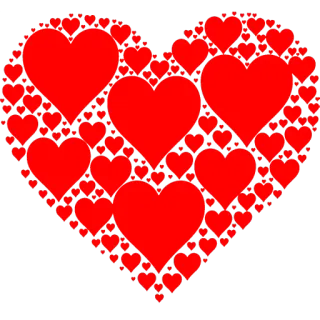 ❤ heart, love, valentines day, red, romantic telegram sticker