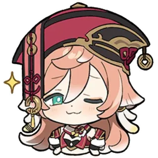 😉 Yanfei Genshin Impact genshin impact, yanfei, animé, jeu, autocollant telegram sticker