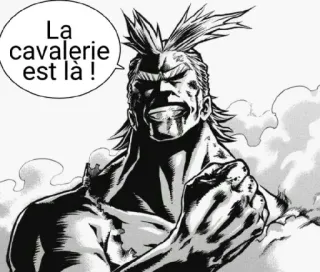 🦸 All Might My Hero Academia La cavalerie est là ! Anime, Manga, My Hero Academia, All Might, Héroe whatsapp sticker