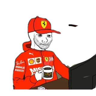 😫 ferrari, formule 1, f1, mème, voiture, course whatsapp sticker