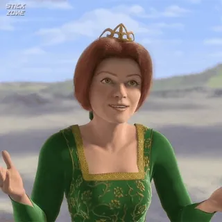 🫑 Princess Fiona Shrek dessin animé, princesse, animation, film telegram sticker