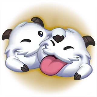 ☺️ Poro League of Legends Poro, League of Legends, cute, fluffy, game telegram sticker