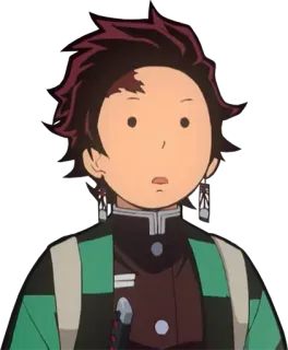 😮 Tanjiro Kamado Demon Slayer Anime, Demon Slayer, Tanjiro Kamado, Sticker, Cartone animato, Manga telegram sticker