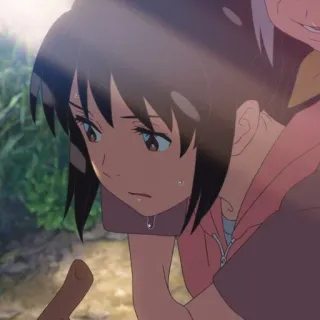 🍣 Anime, Fille, Émotionnel, Scène telegram sticker