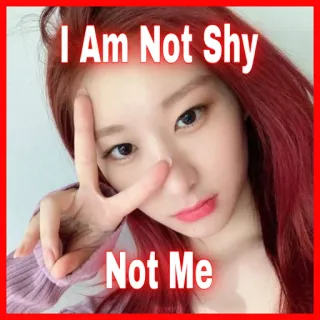 🙌 I Am Not Shy
Not Me K-pop, Idole, Femme, Beauté, Musique, Divertissement telegram sticker