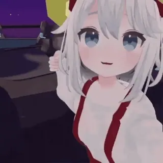 😇 Anime, Cartoon, Mädchen, Süß, Virtuell, Avatar telegram sticker