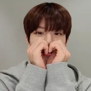 💫 cœur, cœur avec les mains, personne, amour, k-pop, coréen telegram sticker