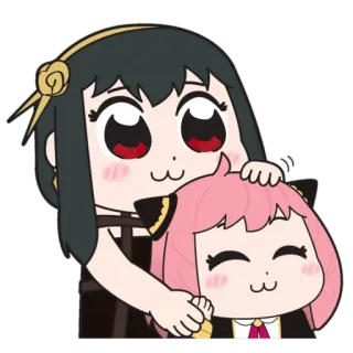 ❤️ Anya Forger, Yor Forger Spy x Family Anime, Familie, Süß, Yor, Anya, Spy x Family, Forger telegram sticker