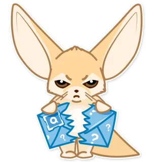 Лисёнок Аск telegram stickers