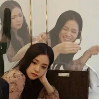 ❣ Jisoo kpop, jisoo, blackpink, meme, expression, funny telegram sticker
