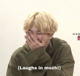 😂 [Laughs in mochi] meme, humor, laughing, mochi telegram sticker