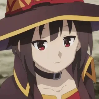 🎡 Megumin Konosuba Anime, Personnage, Megumin, Konosuba, Fantaisie, Magie, Fille whatsapp sticker