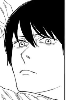 🌟 Anime, Manga, Retrato, Monocromo, Cara, Expresión telegram sticker