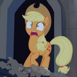 😨 Applejack My Little Pony Cartoon, Pony, Süß, Pferd, Freundschaft telegram sticker