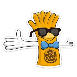 😎 BURGER KING Desenho animado, Sticker, Burger King, Comida, Mascote, Personagem whatsapp sticker