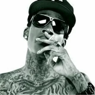 🚬 Wiz Khalifa Wiz Khalifa, rapper, fumare, celebrità, musica telegram sticker