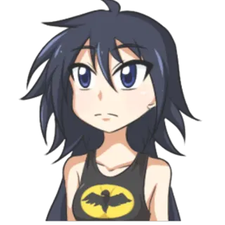😶 anime, girl, batman, logo, comic telegram sticker