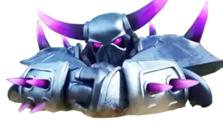 👿 P.E.K.K.A. Clash of Clans P.E.K.K.A, แคลชออฟแคลนส์, เกมมือถือ, ตัวละคร, ชุดเกราะ telegram sticker