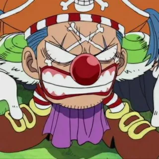 😁 Buggy One Piece 海盗, 小丑, 动漫, 漫画, 海贼王, 巴基, 角色 telegram sticker