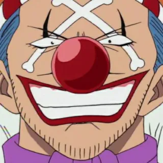 😁 Buggy One Piece 动漫, 海贼王, 巴基, 小丑, 海盗, 漫画 telegram sticker