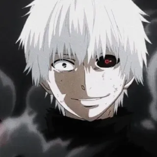 😉 Ken Kaneki Tokyo Ghoul Аниме, Токийский гуль, Кен Канеки, Гуль, Манга, Аниме персонаж telegram sticker