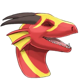 😄 Drache, Fantasy, Reptil, Tier, Kreatur, Mythisch, Kunst whatsapp sticker