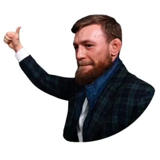 👍 Conor McGregor 康纳·麦格雷戈, MMA, UFC, 拳手, 点赞, 运动 telegram sticker