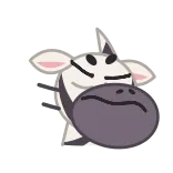 🙅‍♀️ zebra, animal, cartoon, mammal, striped, safari telegram sticker